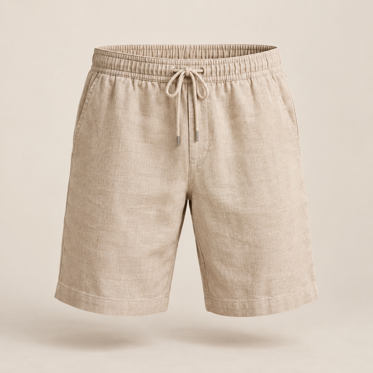 Bermuda Linho Masculina Areia