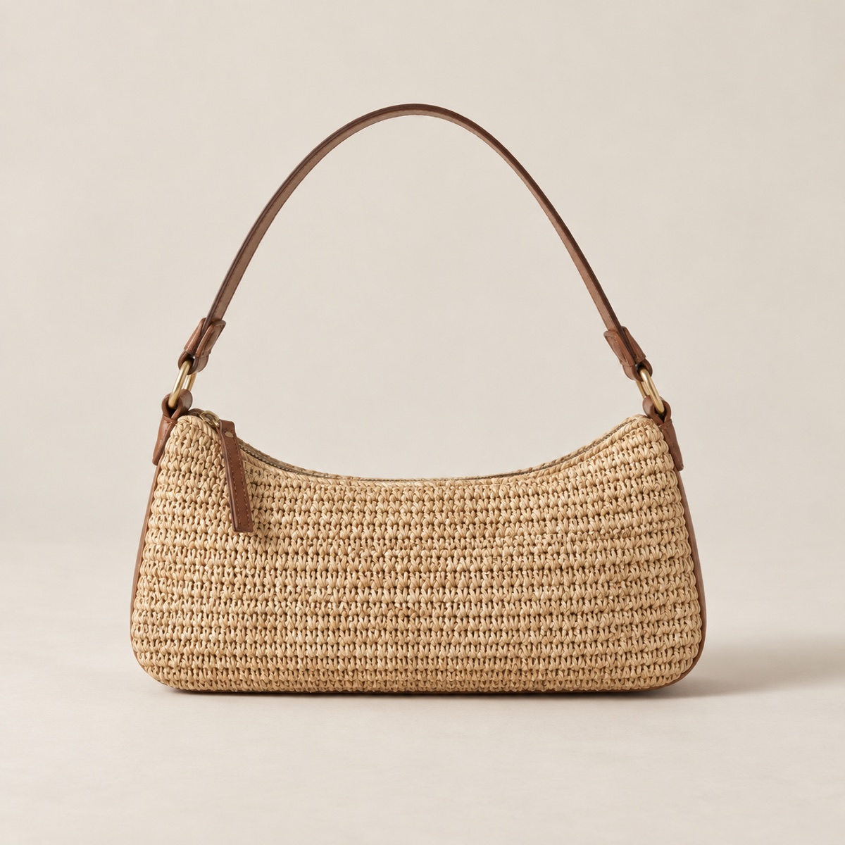 Bolsa Baguete Palha Natural