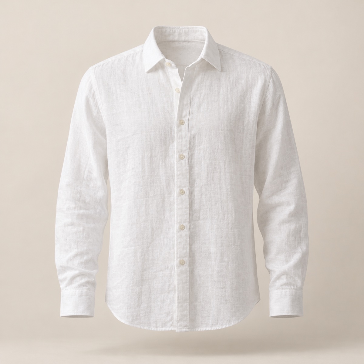 Camisa Linho Masculina Branca