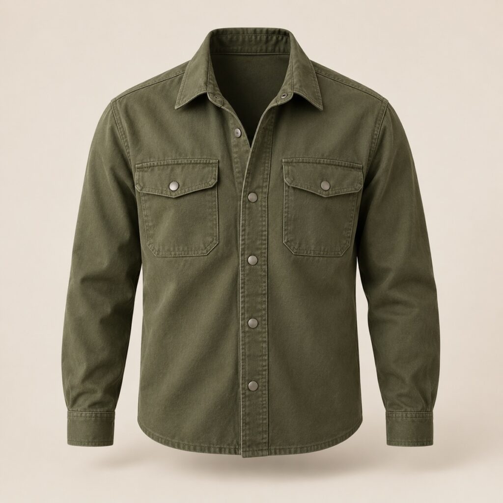 Overshirt Sarja Verde Militar