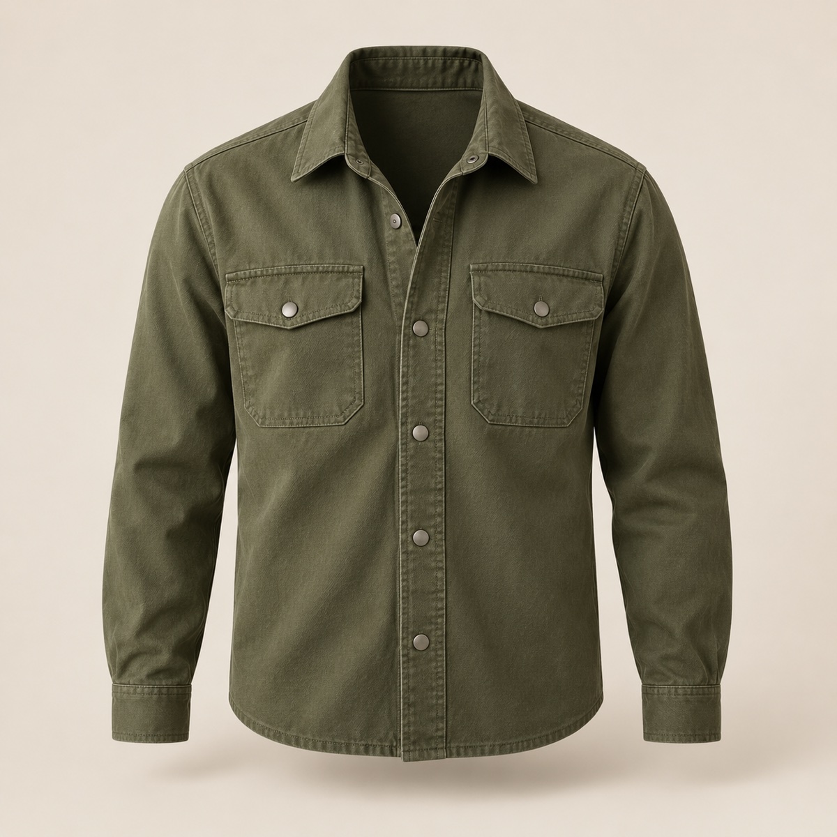 Overshirt Sarja Verde Militar