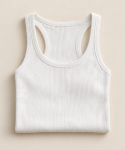 Regata Canelada Essencial – Branco