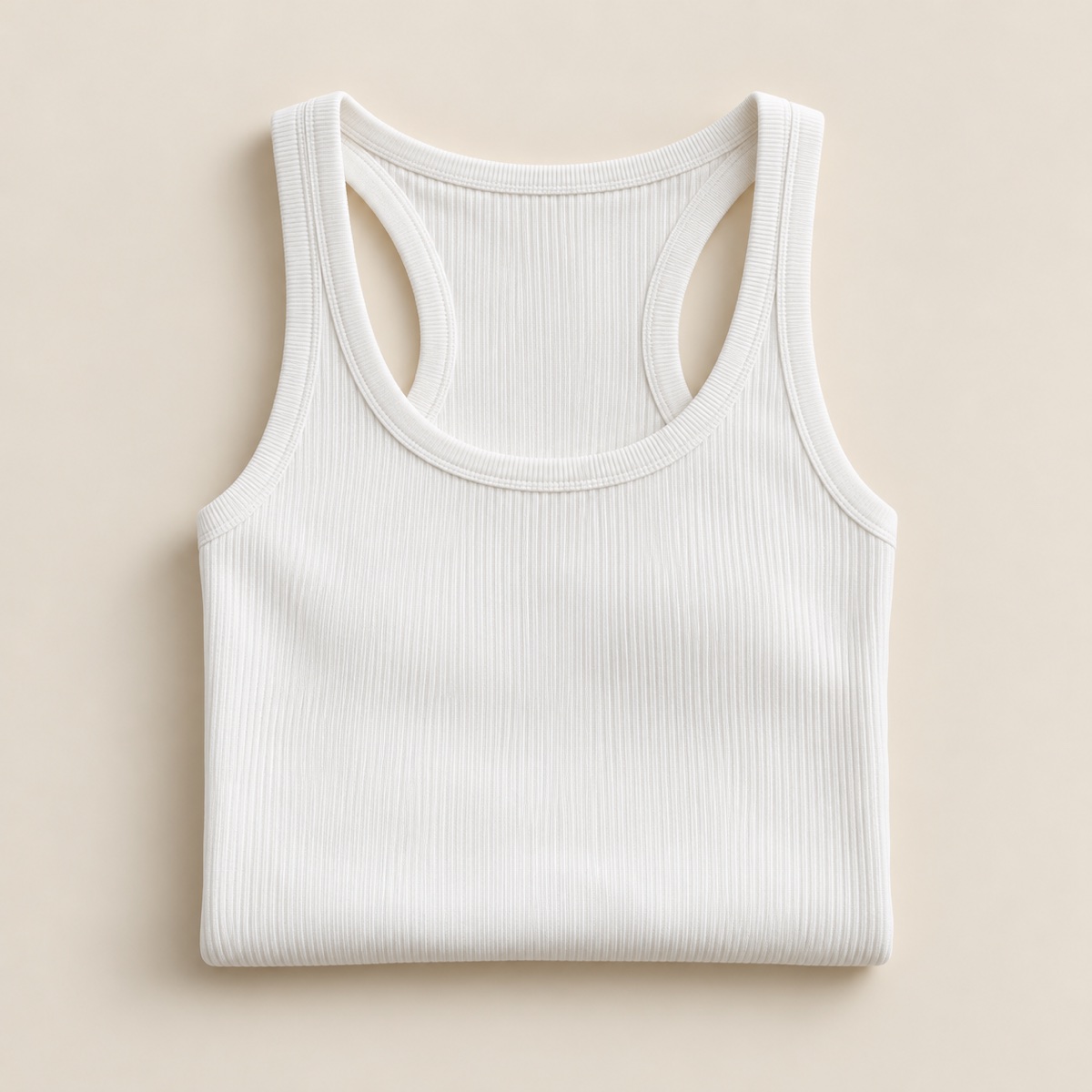 Regata Canelada Essencial – Branco